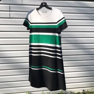 Striped midi dress